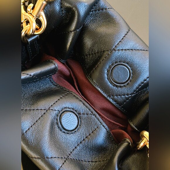 COACH Faye Mini Drawstring Bag With Quilting - Picture 14 of 15